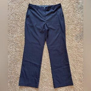 Lands’ End Women’s Navy Straight-Leg Dress Pants Size 12